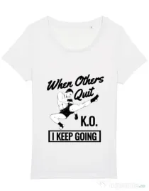 Tricou STANLEY STELLA dama I keep going Alb