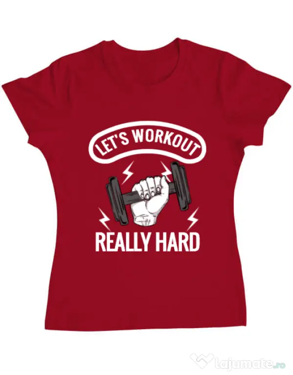 Tricou ADLER dama Let’s workout Rosu