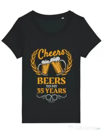 Tricou STANLEY STELLA dama Birthday Cheers Negru
