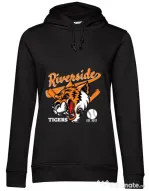 Hoodie dama cu gluga Tigers team Negru