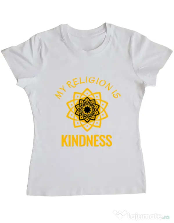 Tricou ADLER dama Kindness Alb