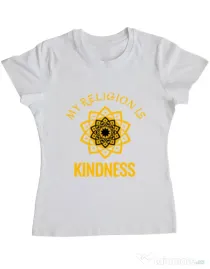 Tricou ADLER dama Kindness Alb