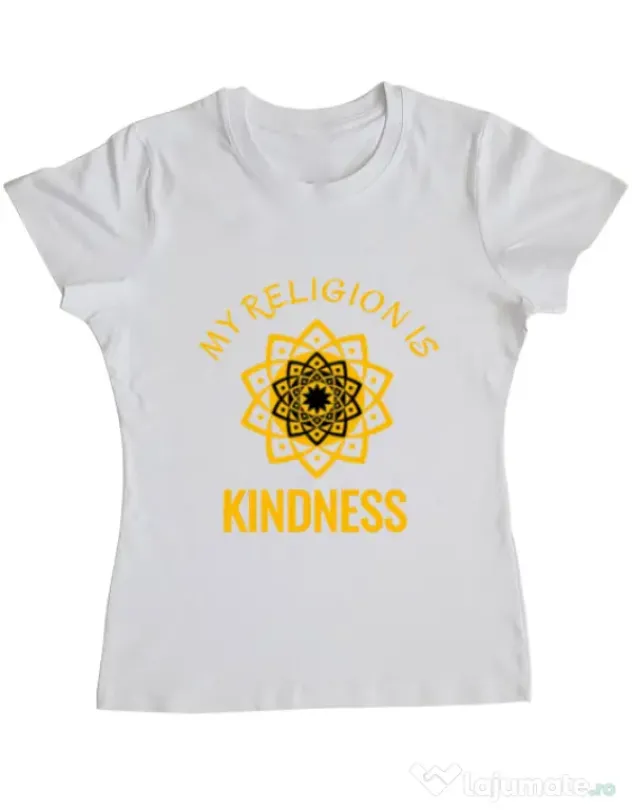 Tricou ADLER dama Kindness Alb