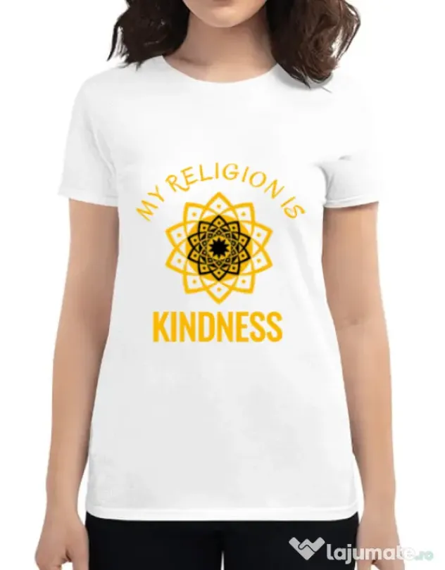 Tricou ADLER dama Kindness Alb