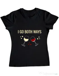 Tricou ADLER dama I go both ways Negru