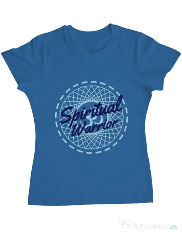 Tricou ADLER dama Spiritual warrior Albastru azuriu