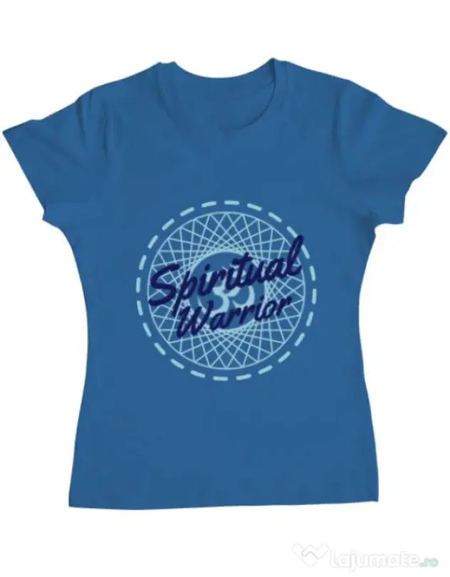 Tricou ADLER dama Spiritual warrior Albastru azuriu