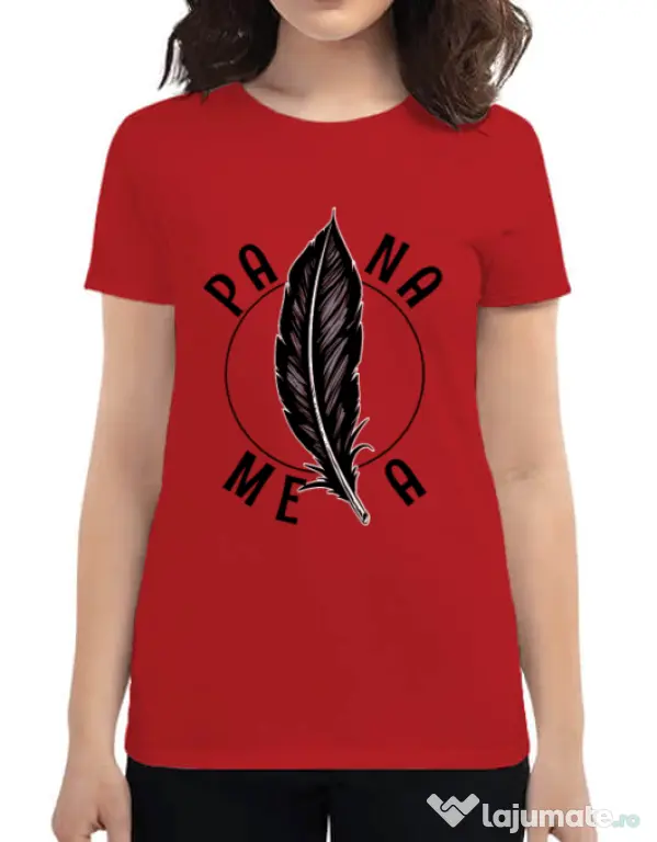 Tricou ADLER dama Pana mea Rosu