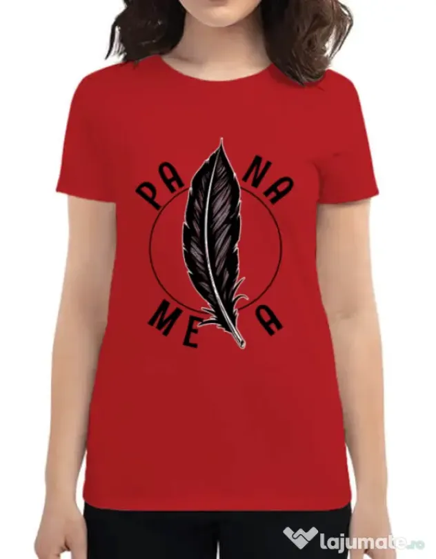 Tricou ADLER dama Pana mea Rosu