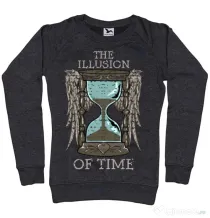 Bluza ADLER dama The illusion of time Negru melanj