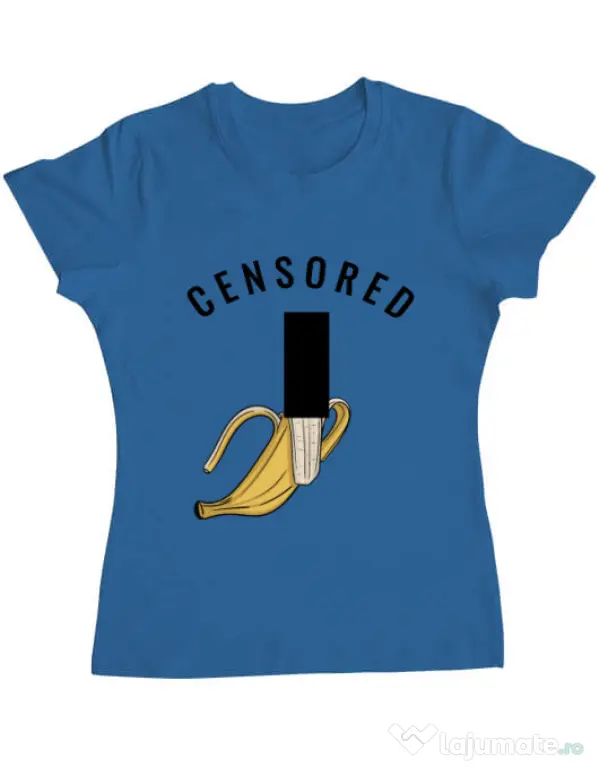 Tricou ADLER dama Censored Albastru azuriu