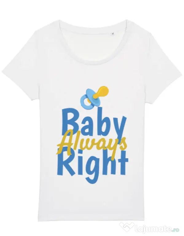 Tricou STANLEY STELLA dama Baby always right Alb