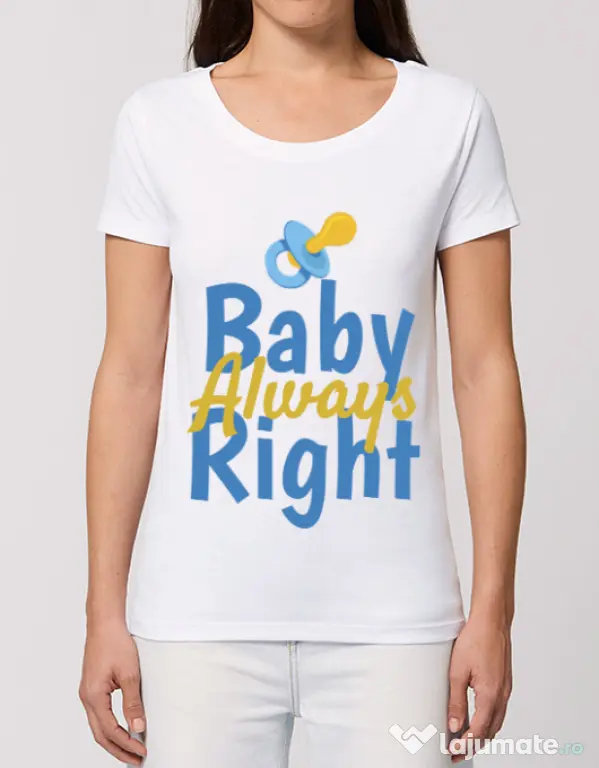 Tricou STANLEY STELLA dama Baby always right Alb