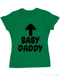 Tricou ADLER dama Baby daddy Verde mediu