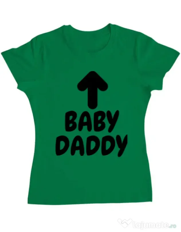 Tricou ADLER dama Baby daddy Verde mediu