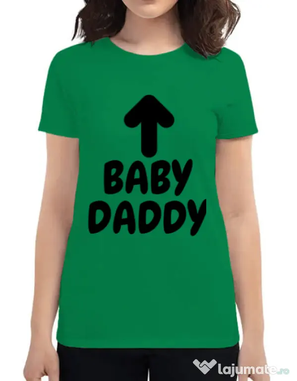 Tricou ADLER dama Baby daddy Verde mediu