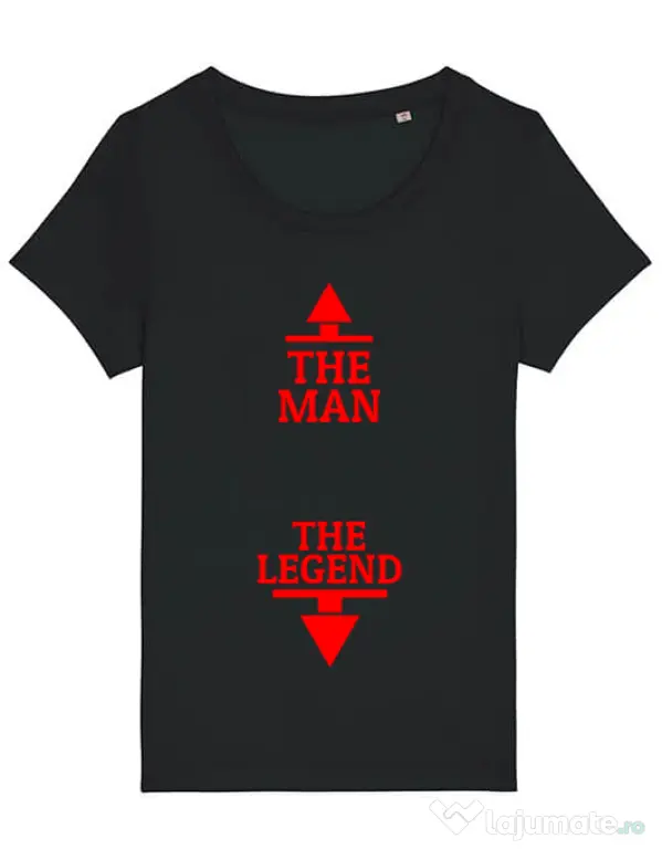 Tricou STANLEY STELLA dama The man the legend Negru
