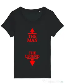 Tricou STANLEY STELLA dama The man the legend Negru