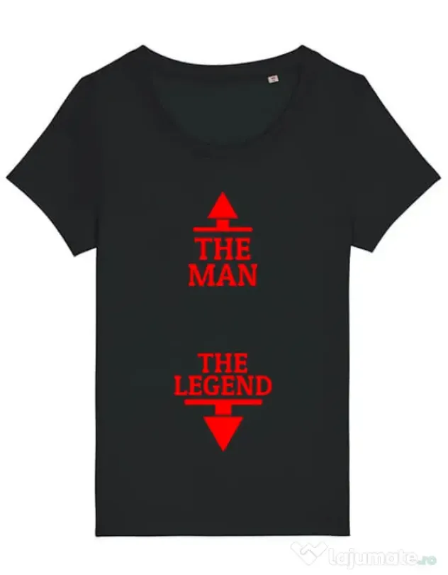Tricou STANLEY STELLA dama The man the legend Negru