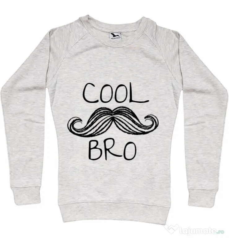 Bluza ADLER dama Cool moustache bro Migdala melanj