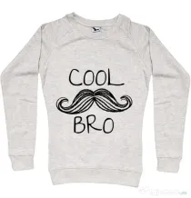 Bluza ADLER dama Cool moustache bro Migdala melanj