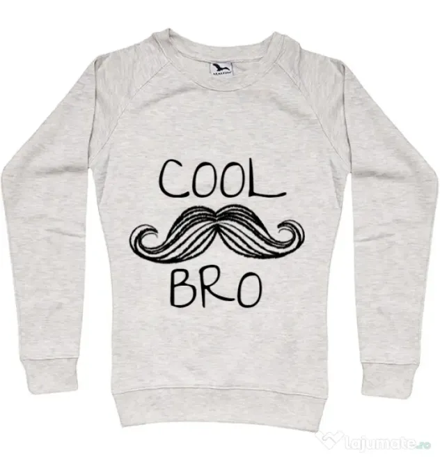 Bluza ADLER dama Cool moustache bro Migdala melanj