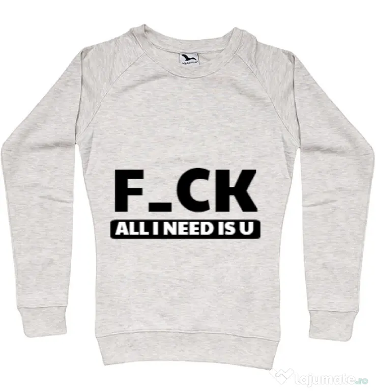 Bluza ADLER dama All i need is U Migdala melanj