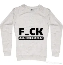 Bluza ADLER dama All i need is U Migdala melanj