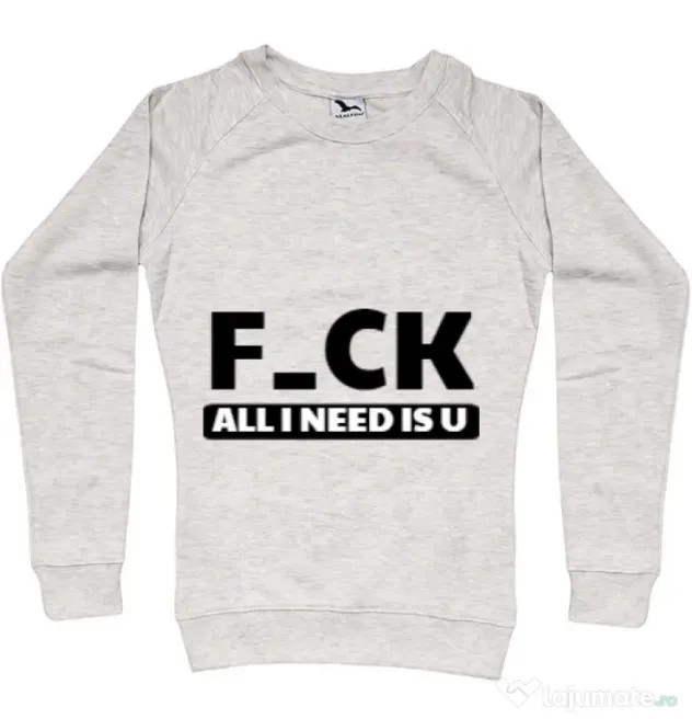 Bluza ADLER dama All i need is U Migdala melanj