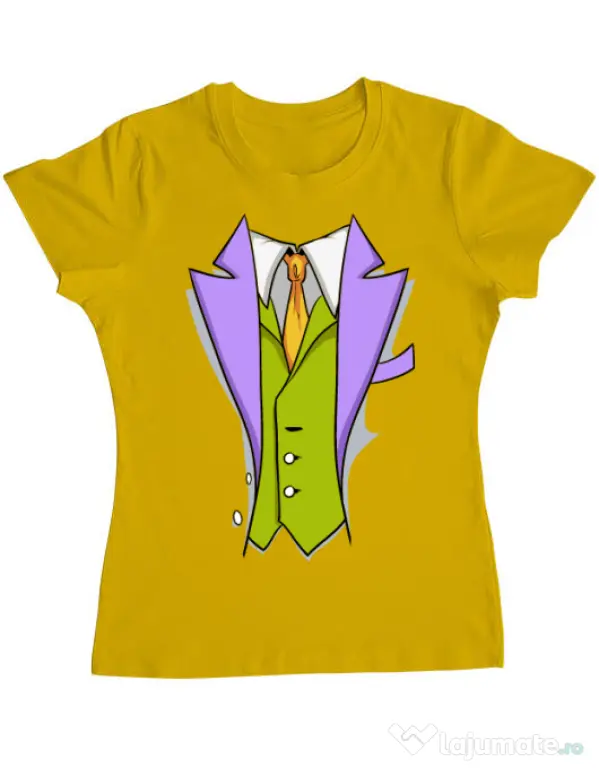 Tricou ADLER dama Gentleman suit Galben