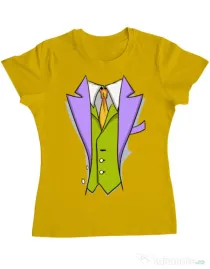 Tricou ADLER dama Gentleman suit Galben