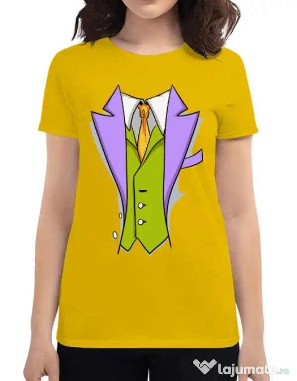 Tricou ADLER dama Gentleman suit Galben