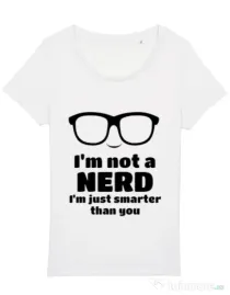 Tricou STANLEY STELLA dama Smarter than you Alb