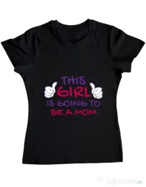 Tricou ADLER dama Future Mom Negru