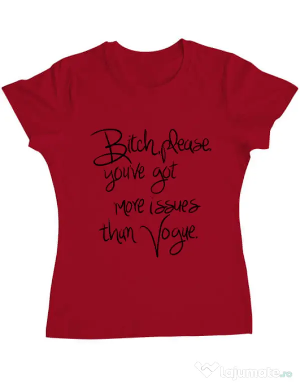 Tricou ADLER dama Vogue issues Rosu