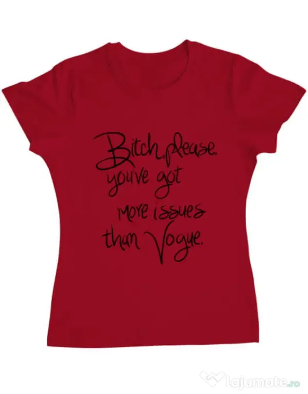 Tricou ADLER dama Vogue issues Rosu
