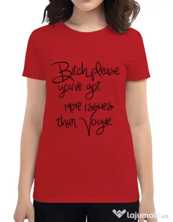 Tricou ADLER dama Vogue issues Rosu