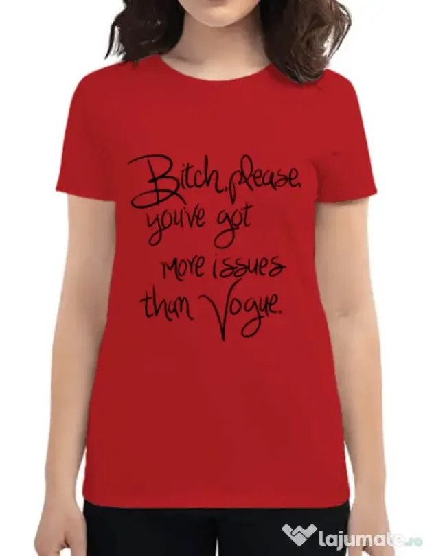 Tricou ADLER dama Vogue issues Rosu