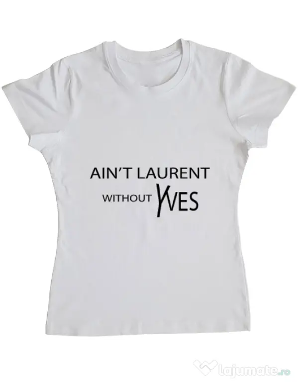 Tricou ADLER dama Yves saint laurent Alb