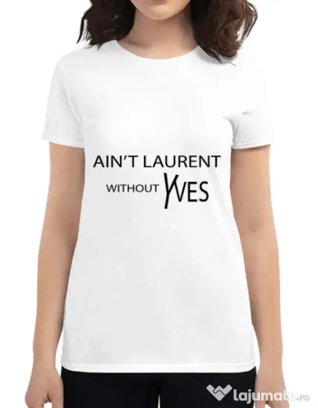 Tricou ADLER dama Yves saint laurent Alb
