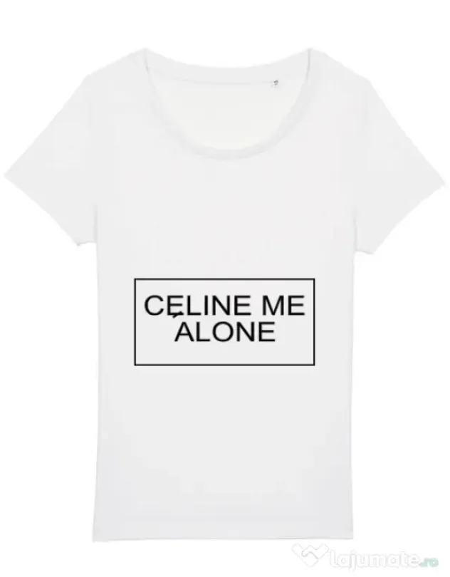 Tricou STANLEY STELLA dama Celine me alone Alb