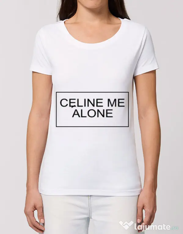 Tricou STANLEY STELLA dama Celine me alone Alb