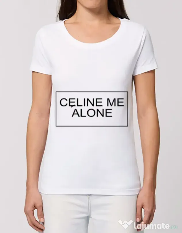 Tricou STANLEY STELLA dama Celine me alone Alb