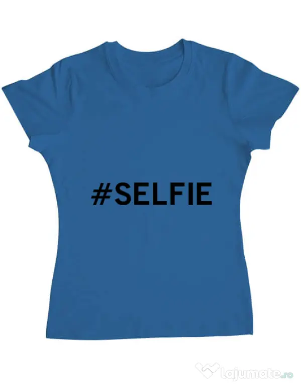 Tricou ADLER dama Selfie Albastru azuriu