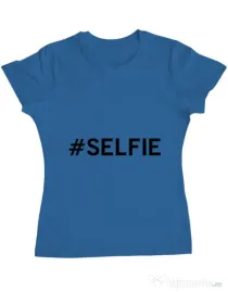 Tricou ADLER dama Selfie Albastru azuriu
