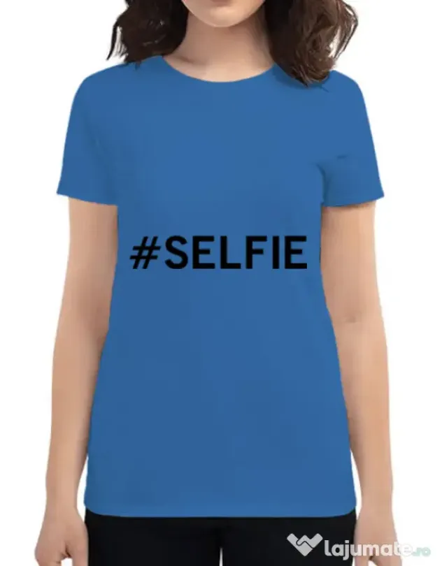 Tricou ADLER dama Selfie Albastru azuriu