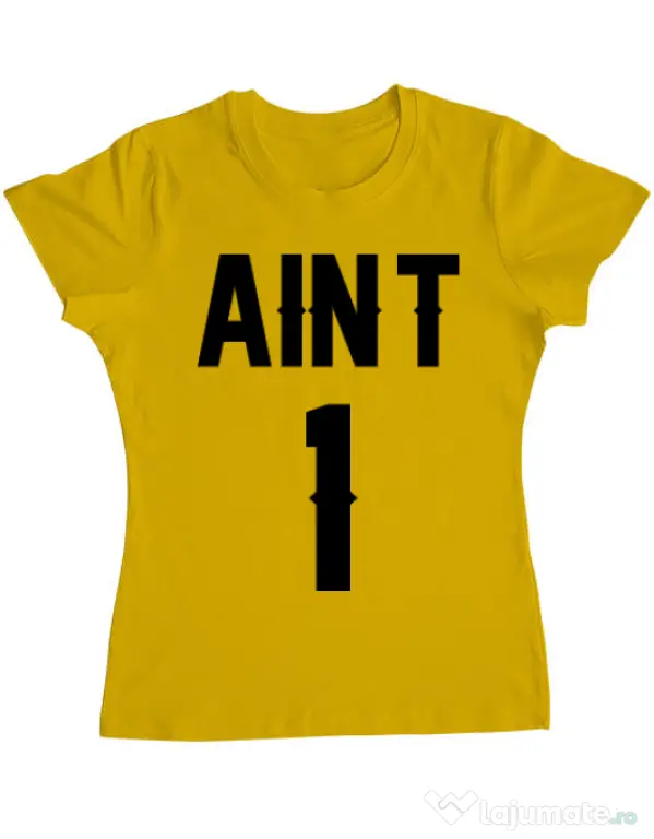 Tricou ADLER dama Ain t one Galben