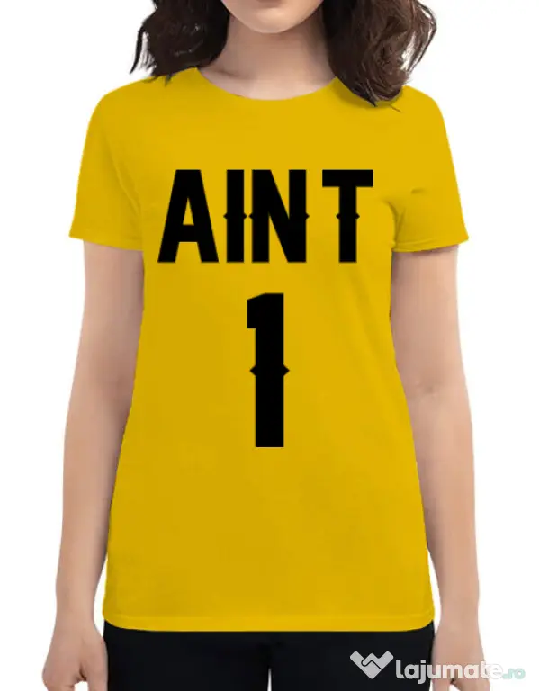 Tricou ADLER dama Ain t one Galben