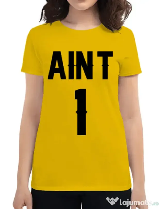Tricou ADLER dama Ain t one Galben