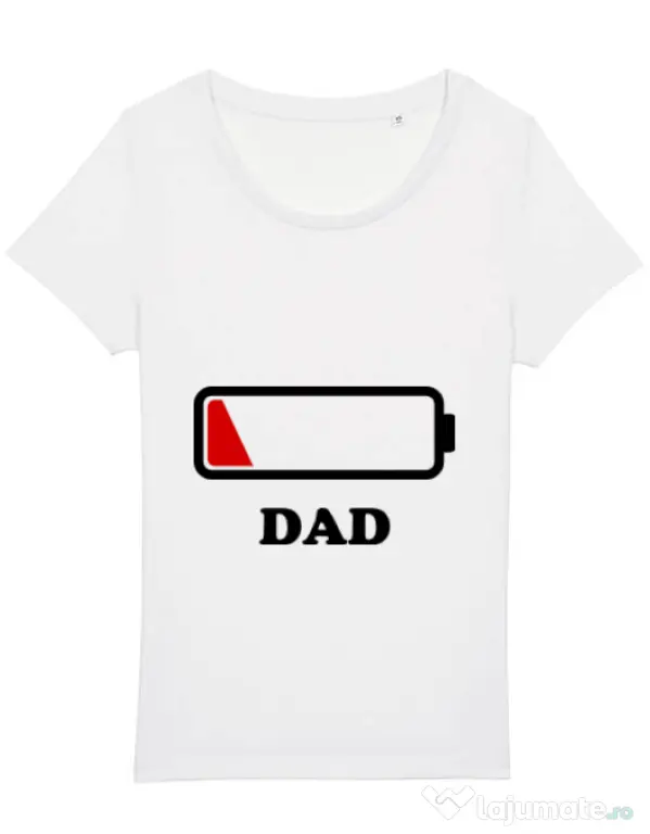 Tricou STANLEY STELLA dama Dad battery Alb